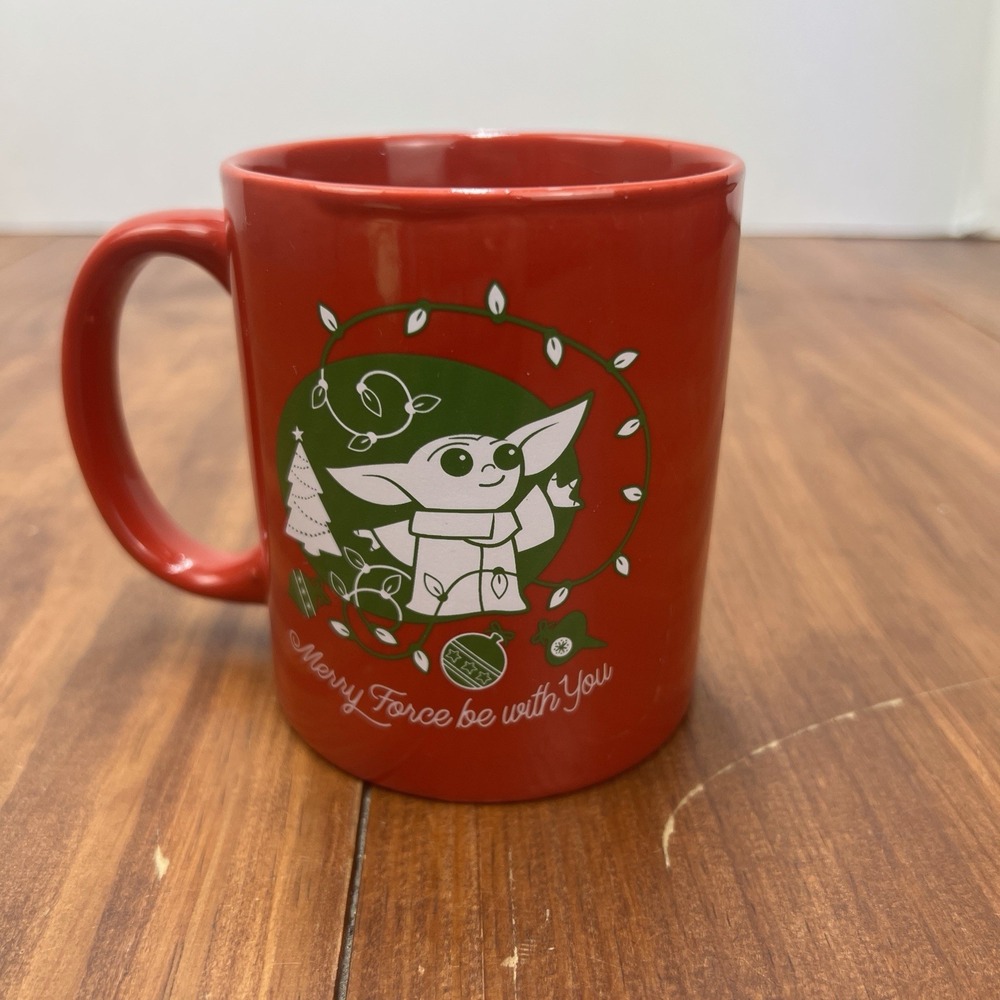 Star Wars Galerie Grogu Christmas Mug Red Ceramic Baby Yoda Holiday The Child